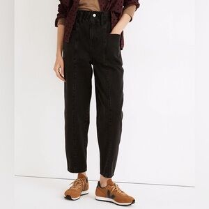 Madewell Pull-On Balloon Jeans in Hobson Wash: Paperbag Edition